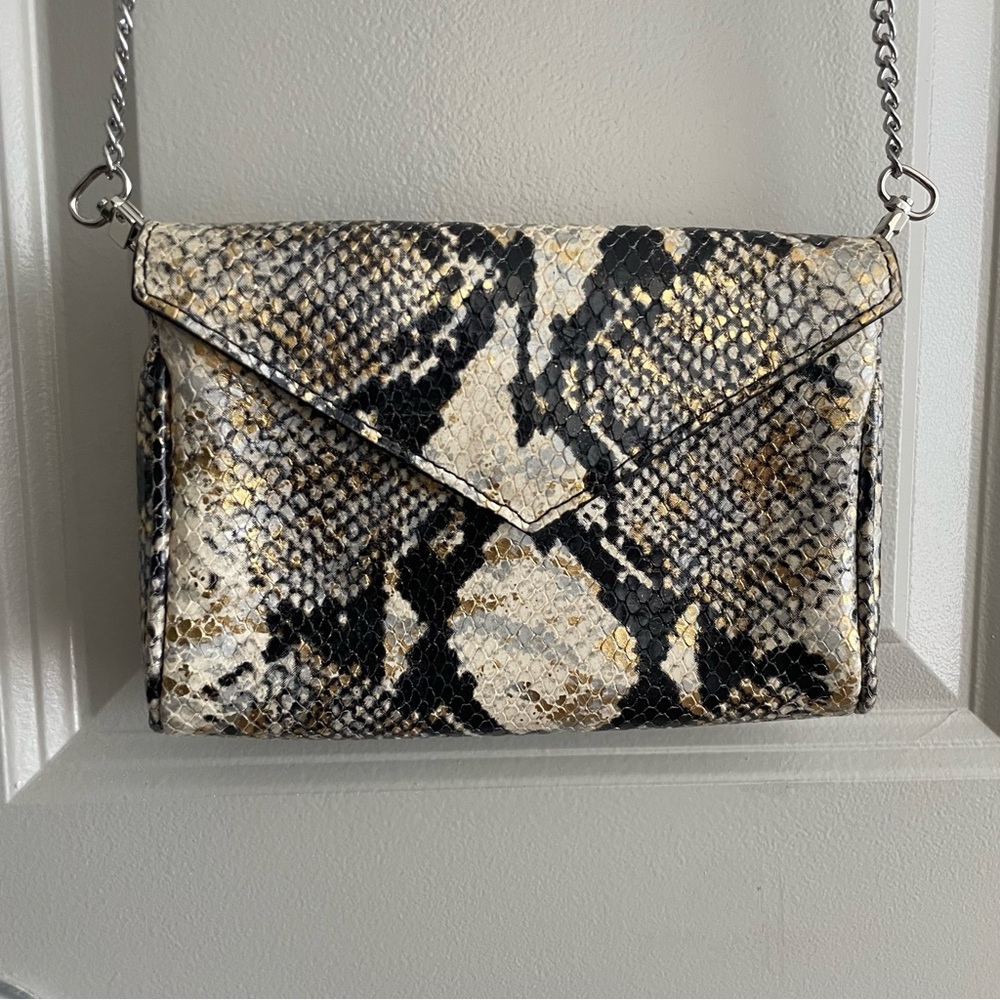 Gigi New York Mini Python Envelope Sliver Chain C… - image 3